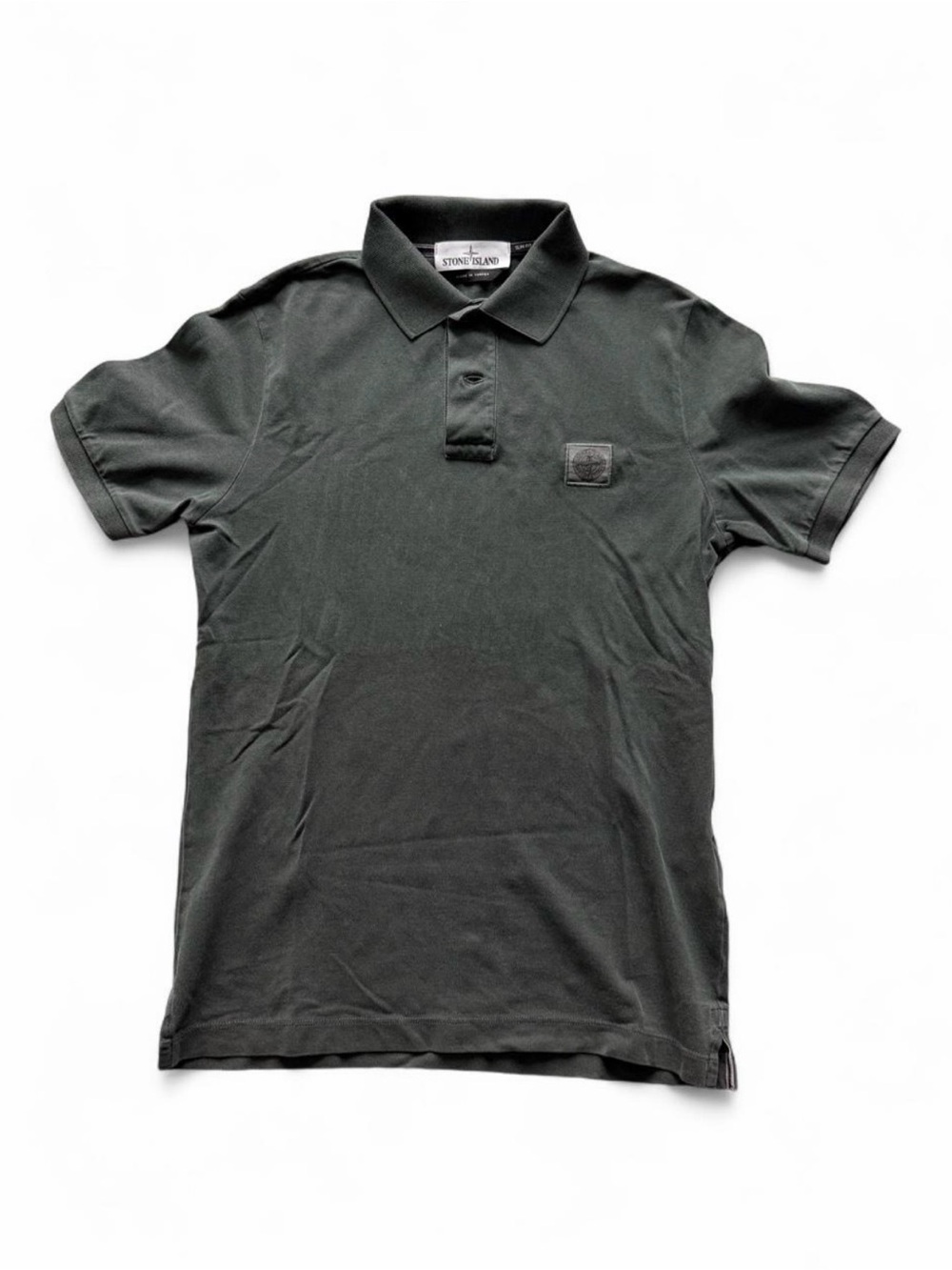 Stone Island Men's Dark Green Polo Shirt